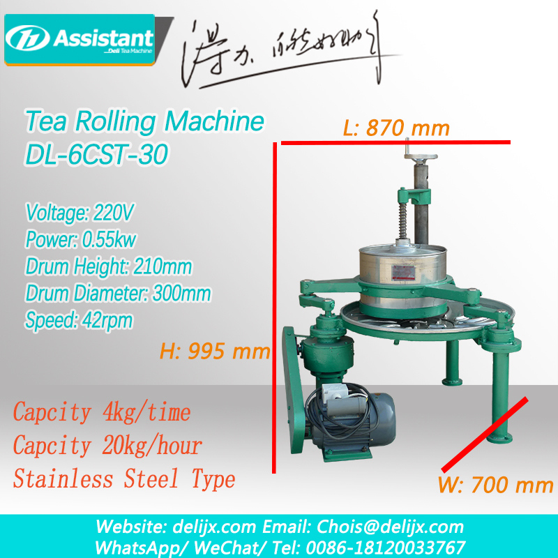 Ortodoksinen Oolong Tea Leaf Roller Machine Kiinan toimittaja 6CRT-30