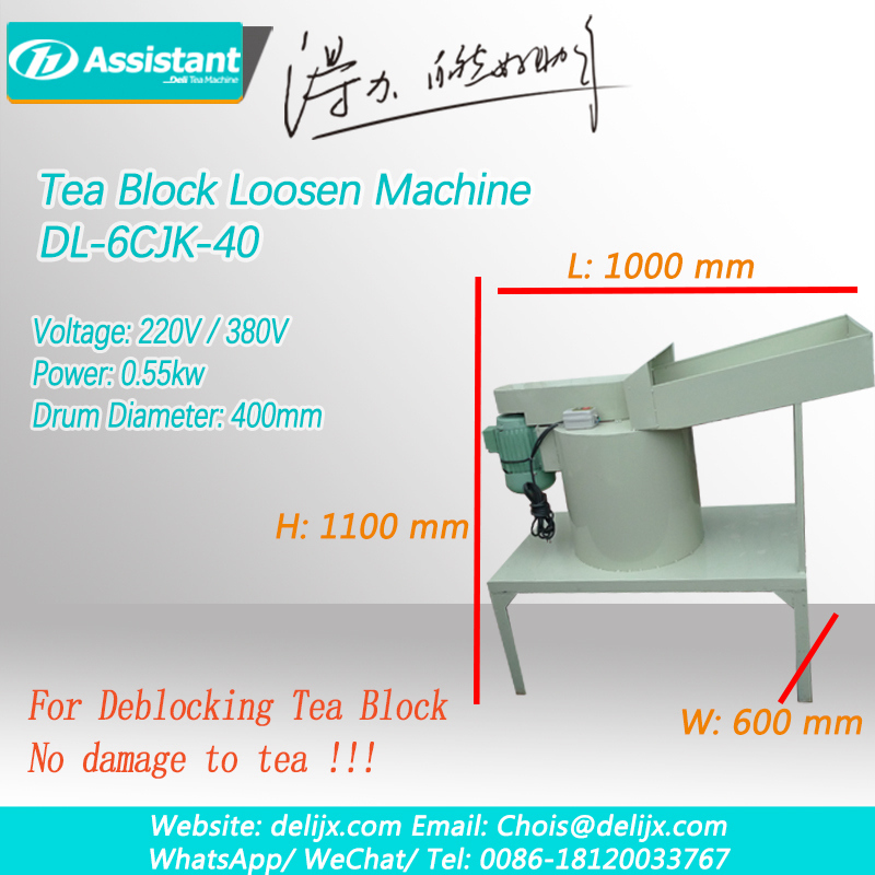 Black Tea Block Deblock Machine Tea Leaf Loosen Deblocking Machine Kiinan valmistaja