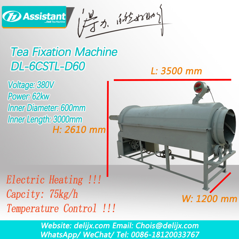 Machine à vapeur continue de thé de vapeur de chauffage électrique 6CSTL-D60