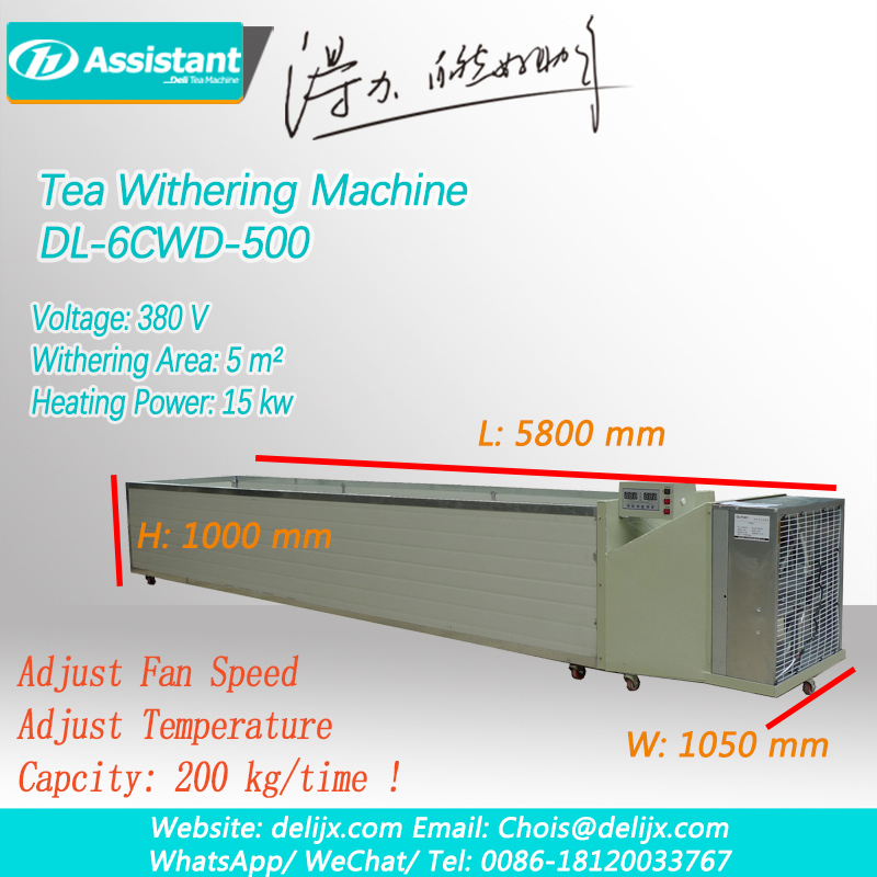 Nwa Tea Processing Machine, Tea Leaf Withering Machine Supplier DL-6CWD-500