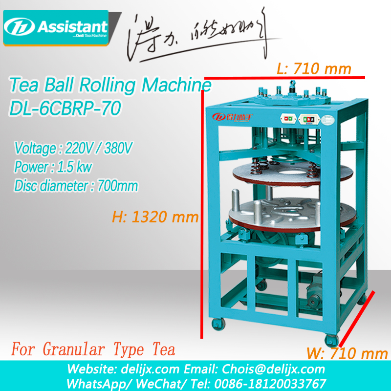 Tea ea Oolong TieGuanYin Canvas e Koahelang Balling And Rolling Machine DL-6CBRP-70