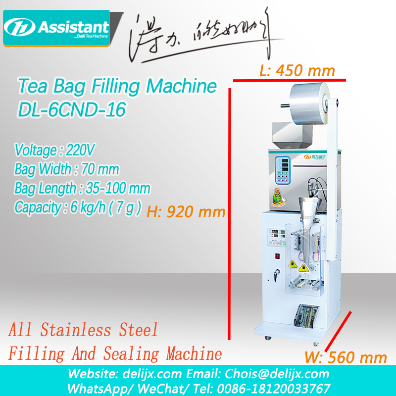 Matcha Tea Bag Semi Automatic Filling and Sealing Machine