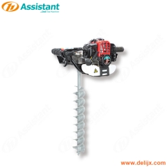 Gasoline One Man Use Best Hand Held Earth Auger Machine 150mm Drill Bit