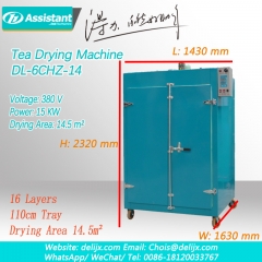 Electric Heating Green Tea Leaves Dryer Machine DL-6CHZ-14