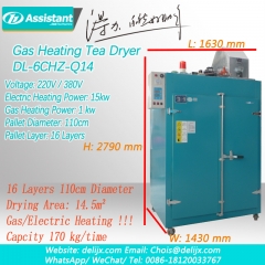 Gas And Electric Heating Tea Leaf Dryer Drying Machine 6CHZ-Q14